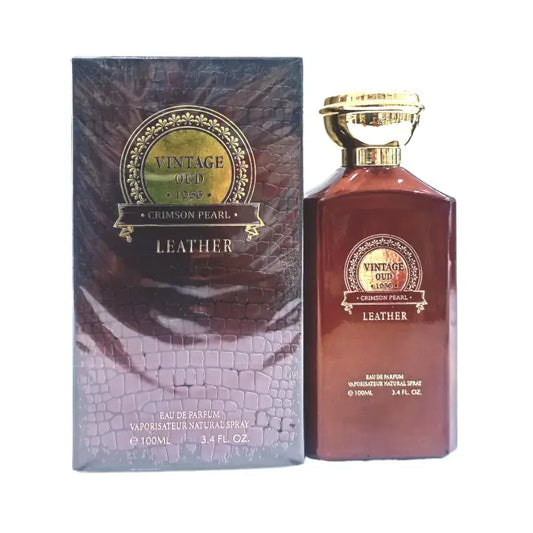 Crimson Pearl Vintage Oud Leather EDP 100ml For Men Unboxed