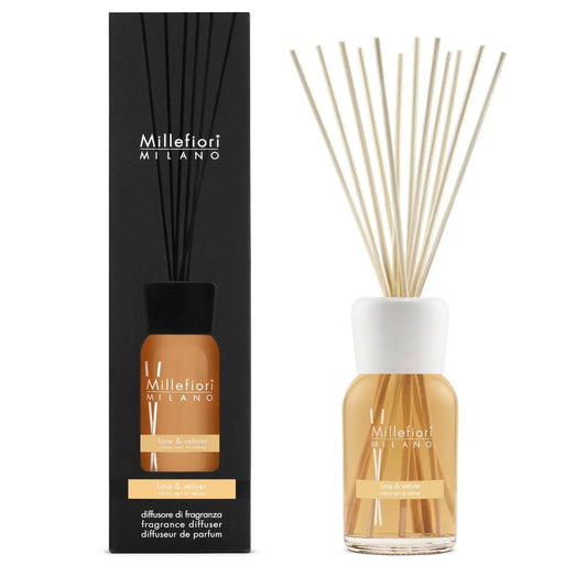 Millefiori Milano Lime & Vetiver Diffuser 500ml Full Pack