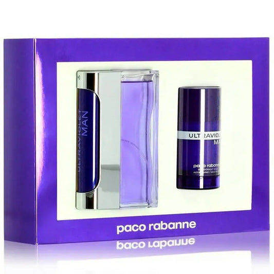 Paco Rabanne Ultraviolet Man Gift Set  With Deodourant