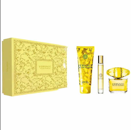 Versace Yellow Diamond 3-Pc Gift Set With Shower Gel For Women