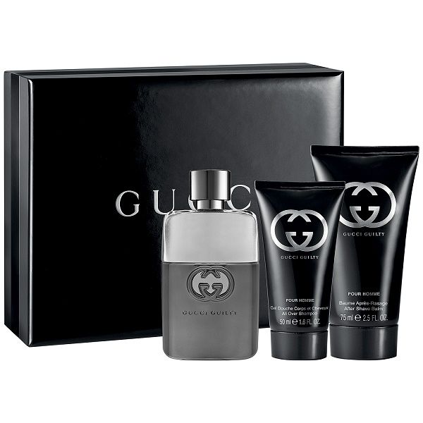 Gucci Guilty Eau de Toilette 3 Pieces Set for Men Gift Set Aroma Exclusive Perfumes