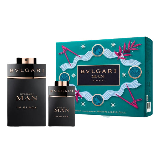 Bvlgari Man In Black 100ml + 15ml EDP Gift Set For Men