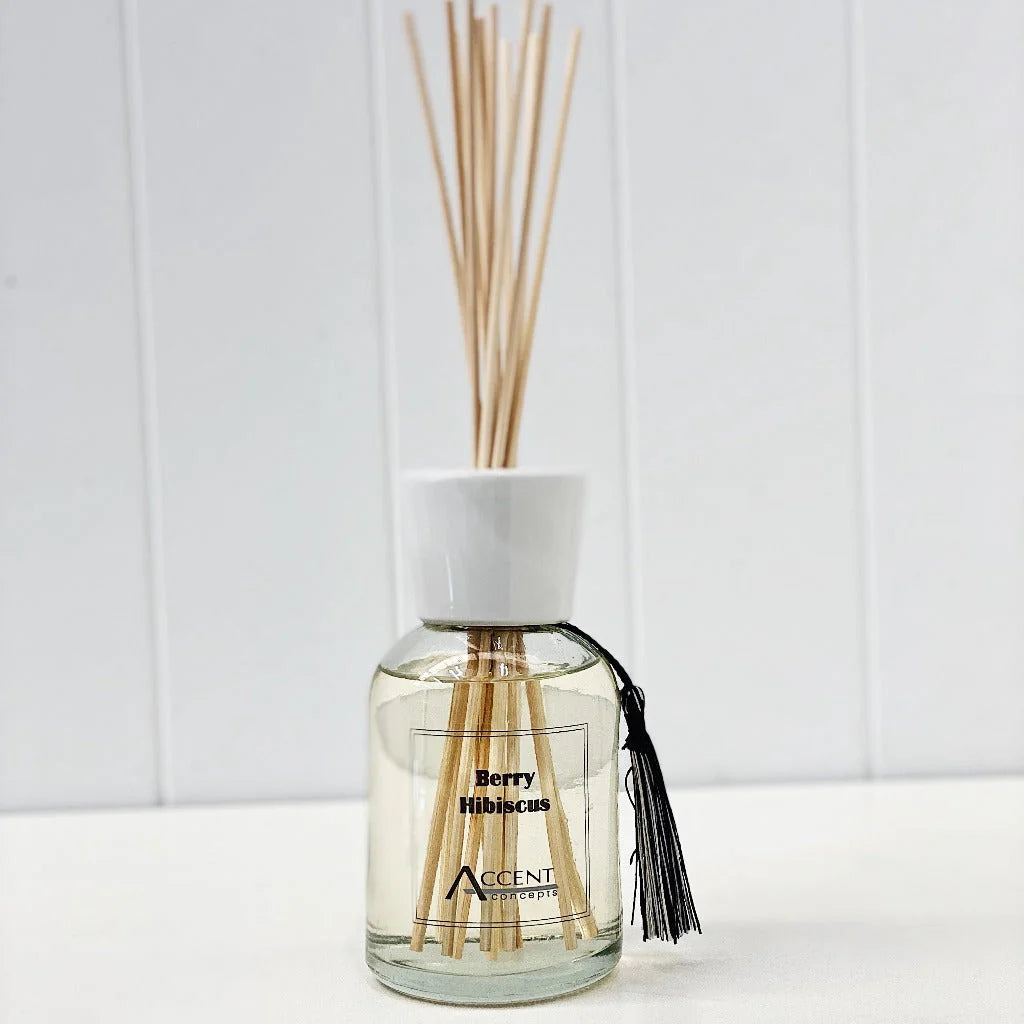 Accent Concepts Fragrant Reed Room Diffuser 300ml - Berry Hibiscus ...