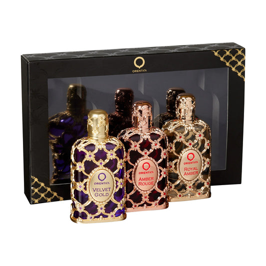 Orientica Luxury Collection 30ml EDP Amber Rouge + Royal Amber + Velvet Gold Gift Set