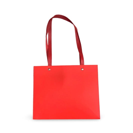 Red Gift Paper Bag With Handle