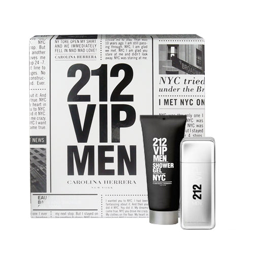 Carolina Herrera 212 VIP Men Gift Set  With Shower Gel