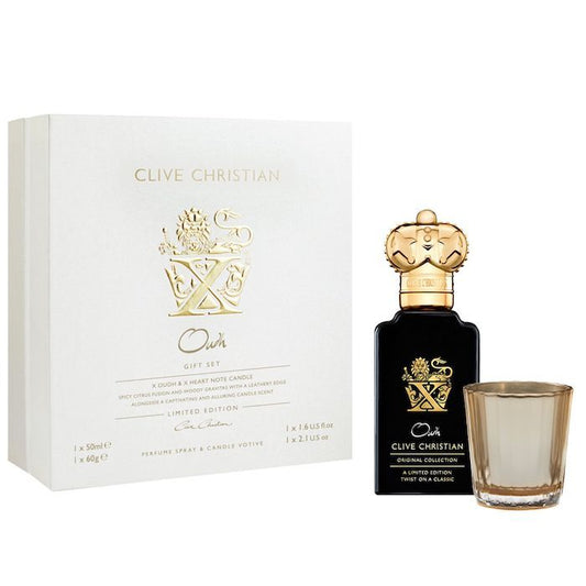 Clive Christian X Oudh EDP 50ml 2-Piece Gift Set For Men