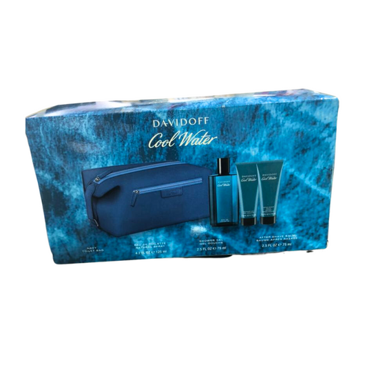 Davidoff Cool Water 4 PCs Gift Set EDT For Men