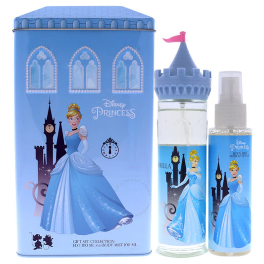 Disney 2pc Cinderella Castle 100ml Edt+100ml Body Mist  Gift Set