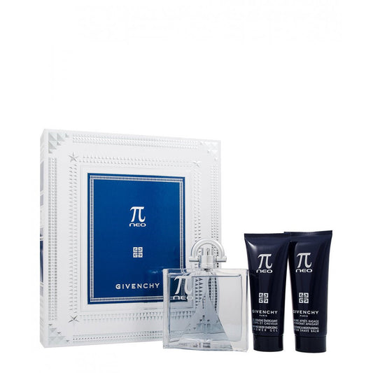 Givenchy Pi Neo Edt 100ml & Aftershave Balm & Hair And Body Shower Gel Gift Set