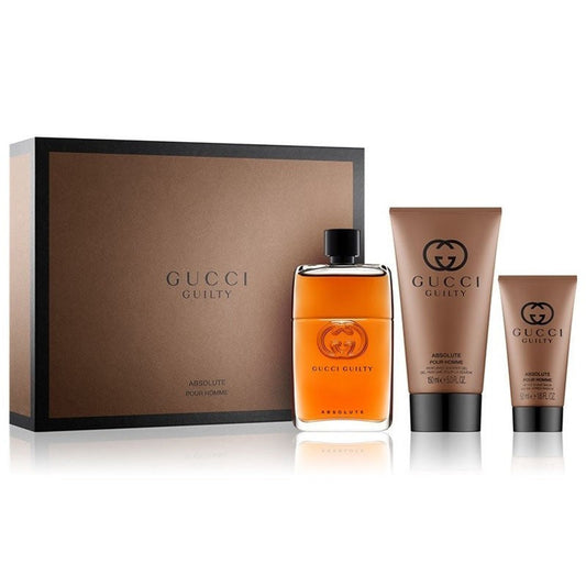 Gucci Guilty Absolute EDP 90ml+50ml Asb+150ml Sg Gift Set