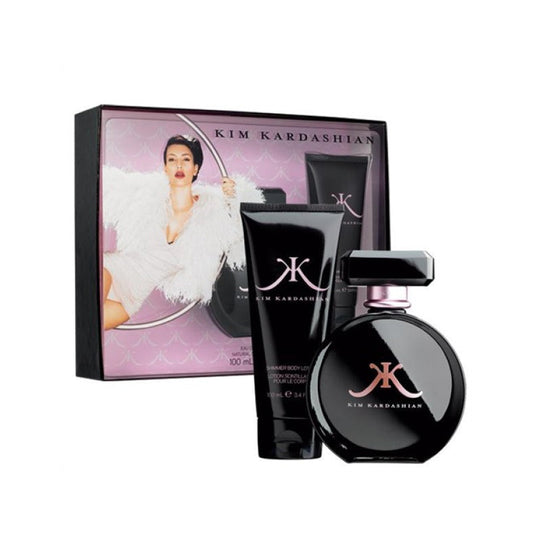 Kim Kardashian 2Pcs Gift set ED 100ml + 100ml Shimmer Body Lotion