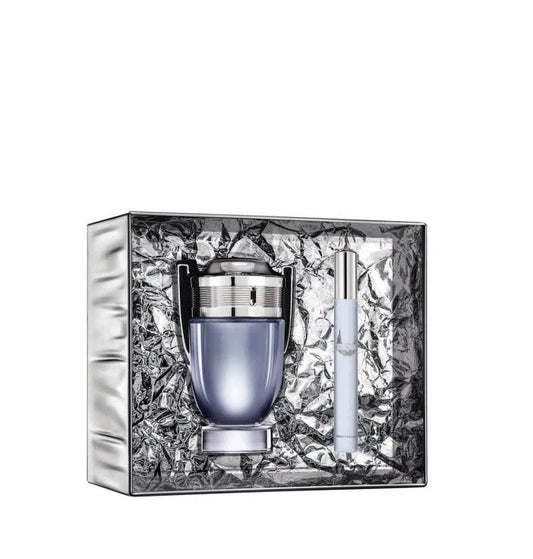 Paco Rabanne Invictus For Men EDT 100ml+10ml Travel Spray Set