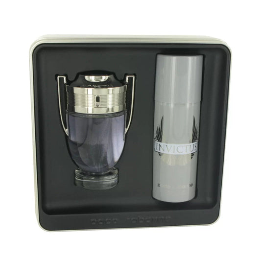 Paco Rabanne Invictus Gift Set 100ml EDT + 150ml Deodorant Spray