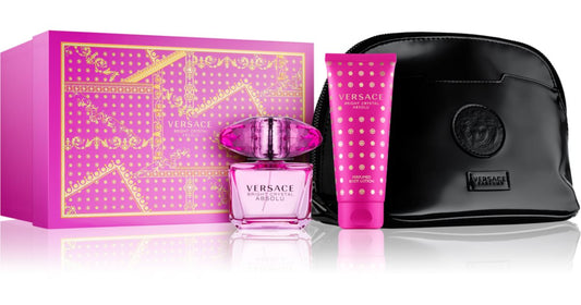 Versace Bright Crystal Absolu EDP 90ml Gift Set For Women
