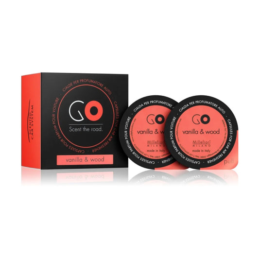 Millefiori Milano Vanilla & Wood Car Air Freshener Refill– Aroma Exclusive  Perfumes